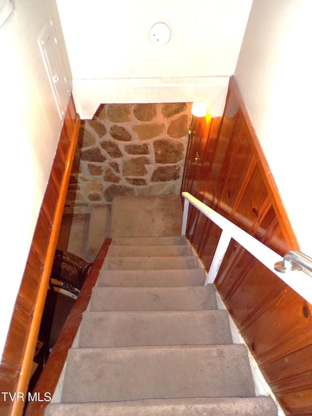 view of stairs