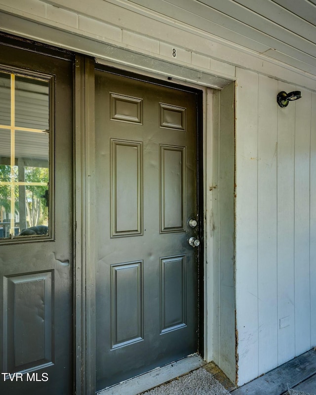 view of exterior entry