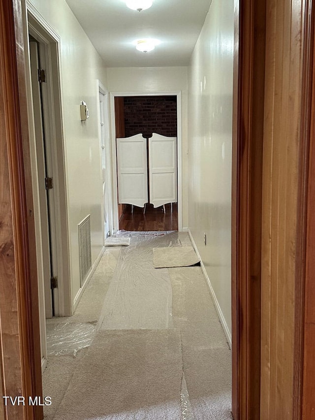 hallway with visible vents