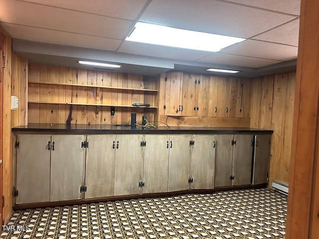 interior space featuring baseboard heating