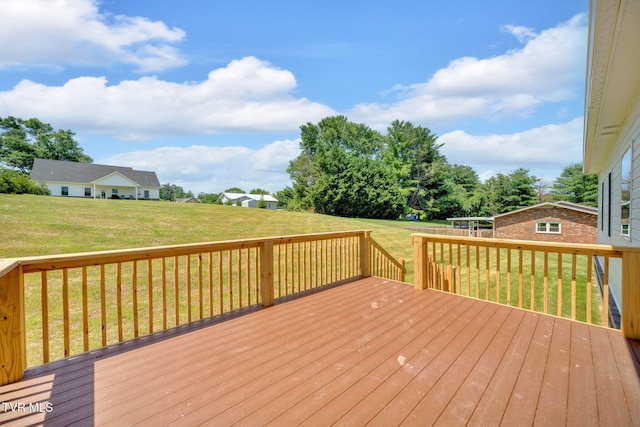 1110 Miller Dr, Jonesborough, TN 37659 - wooden deck with a yard