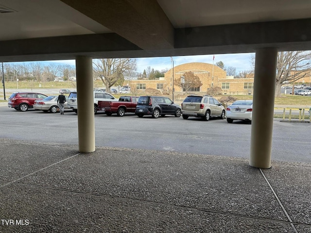 view of uncovered parking lot