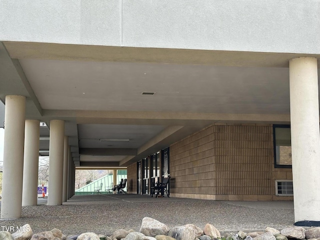 property entrance featuring visible vents