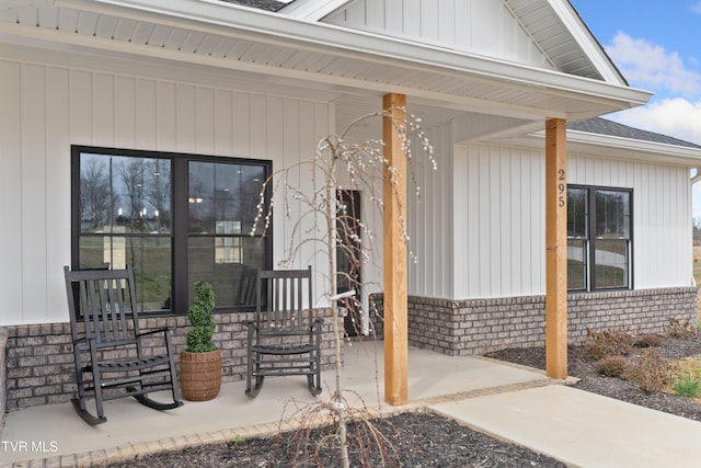 view of patio / terrace featuring covered porch