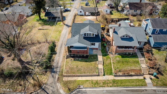 bird's eye view featuring a residential view