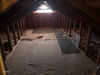 view of attic