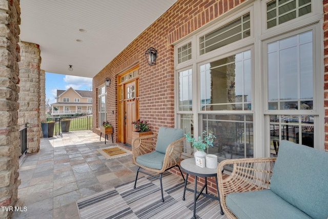 view of patio / terrace featuring a porch