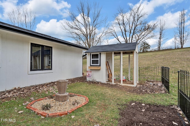 2256 Boones Creek Rd, Johnson City, TN 37615 - view of yard with an outdoor structure, fence, and exterior structure
