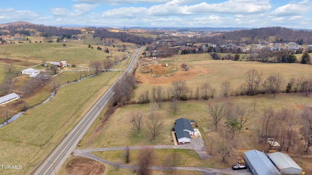 2256 Boones Creek Rd, Johnson City, TN 37615 - birds eye view of property with a rural view
