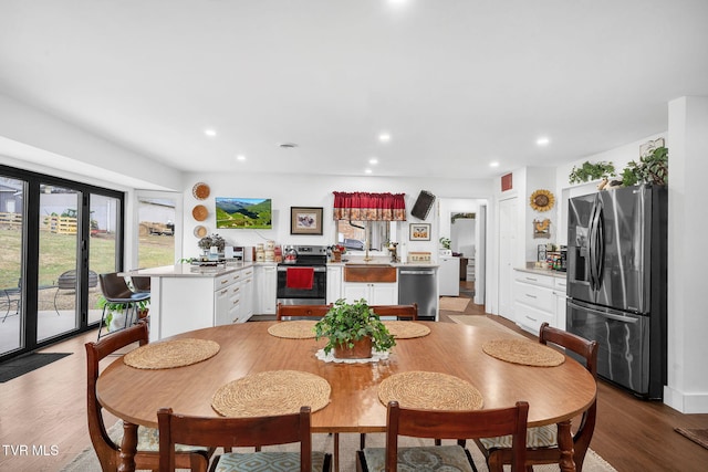 2256 Boones Creek Rd, Johnson City, TN 37615 - dining area featuring recessed lighting and light wood-type flooring