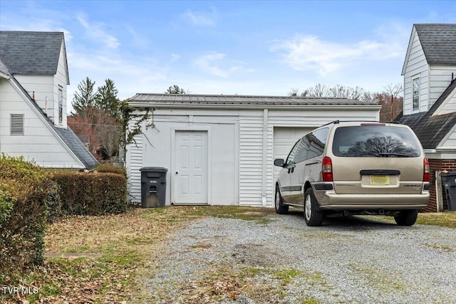 exterior space featuring driveway