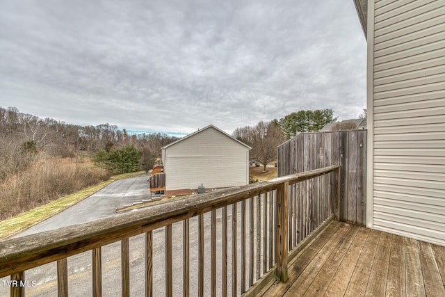 view of deck