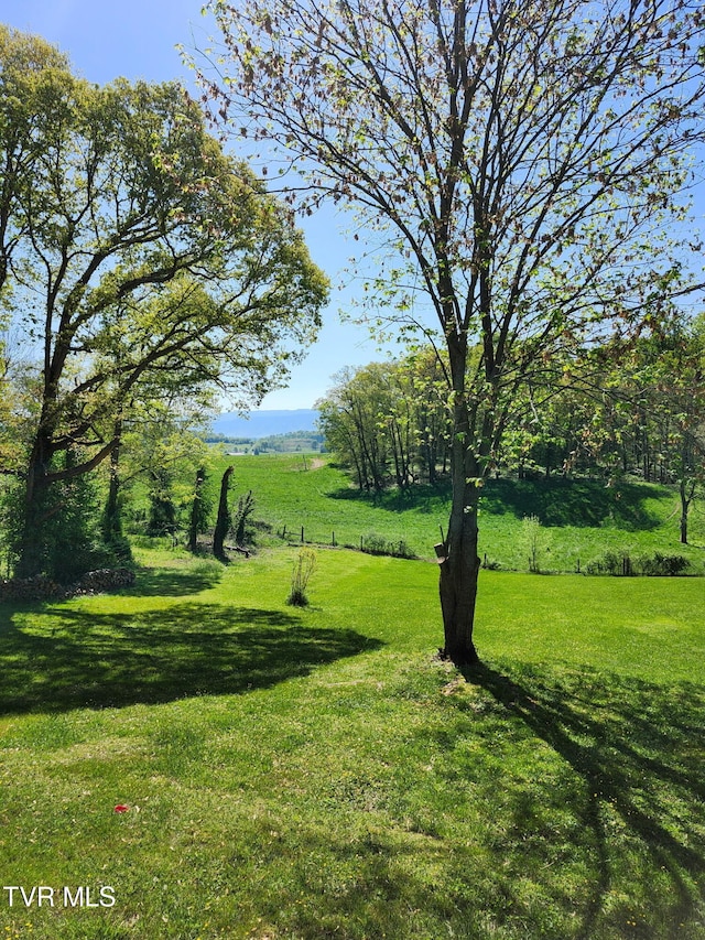 view of yard featuring a rural view