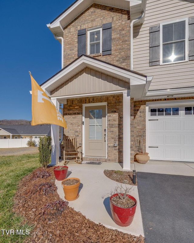 view of front of home with brick siding