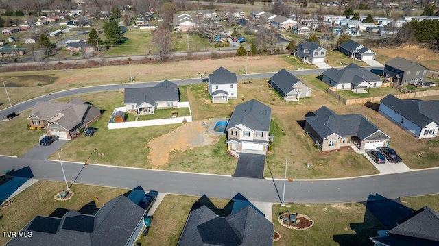 drone / aerial view featuring a residential view