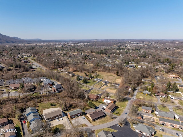 bird's eye view with a mountain view and a residential view