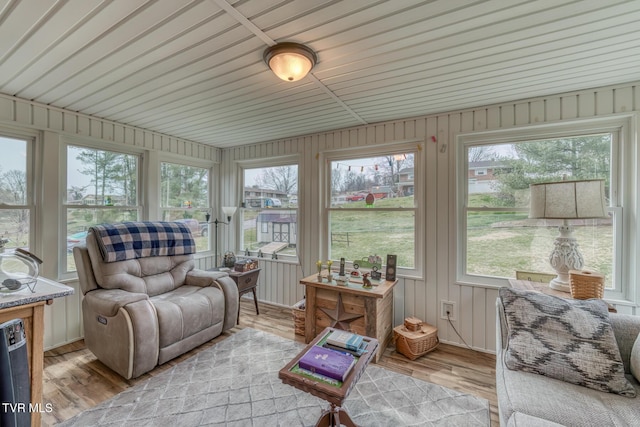 view of sunroom