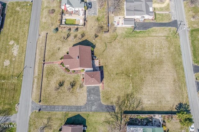 drone / aerial view featuring a residential view