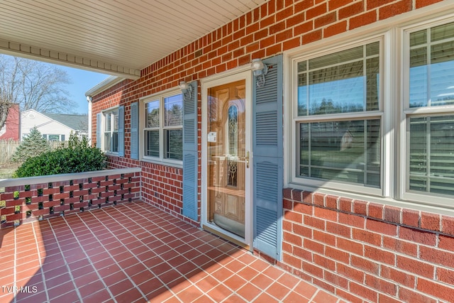 view of patio with covered porch