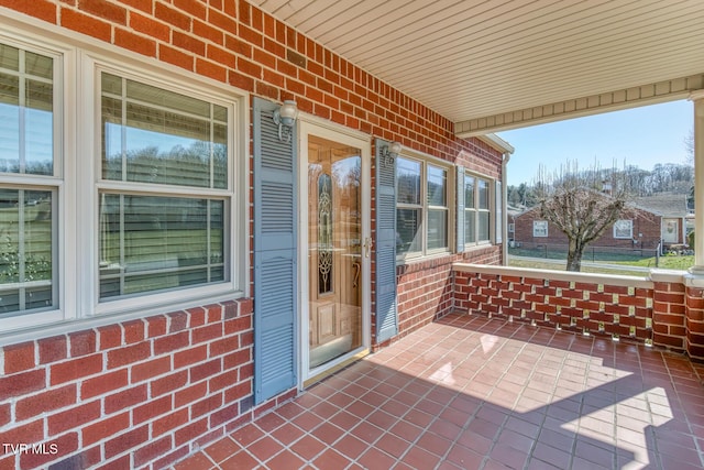 exterior space featuring a porch