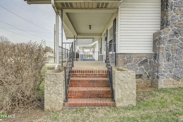 view of patio / terrace featuring a porch