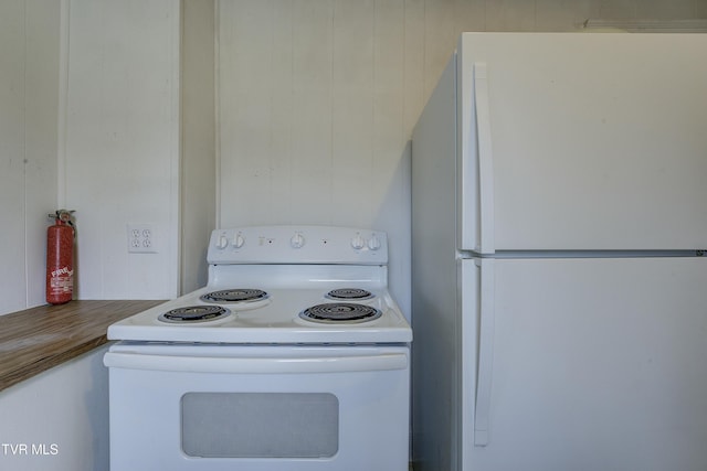 kitchen with white appliances