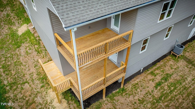 129 Stratton Pl, Kingsport, TN 37663 - deck featuring stairs