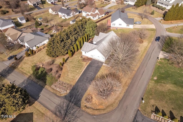 birds eye view of property featuring a residential view