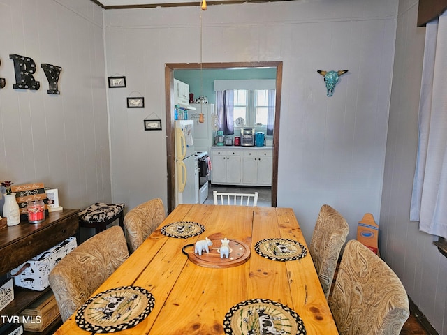 view of dining room