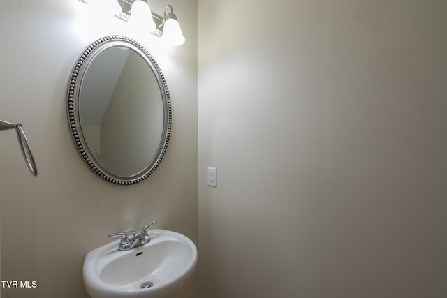 bathroom with a sink