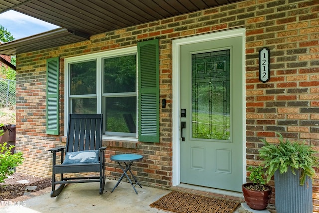 1212 Rocky Hollow Rd, Jonesborough, TN 37659 - property entrance with brick siding and covered porch