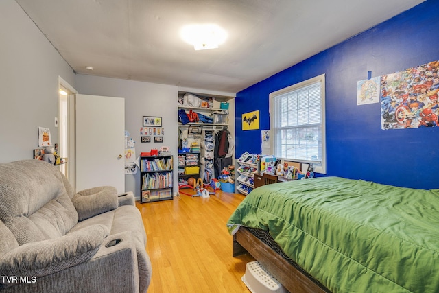 4511 Grace Dr, Kingsport, TN 37664 - bedroom with a closet and light wood-style flooring
