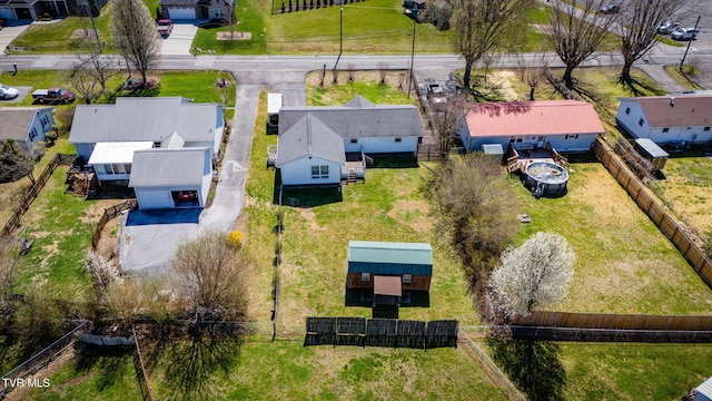 drone / aerial view featuring a residential view