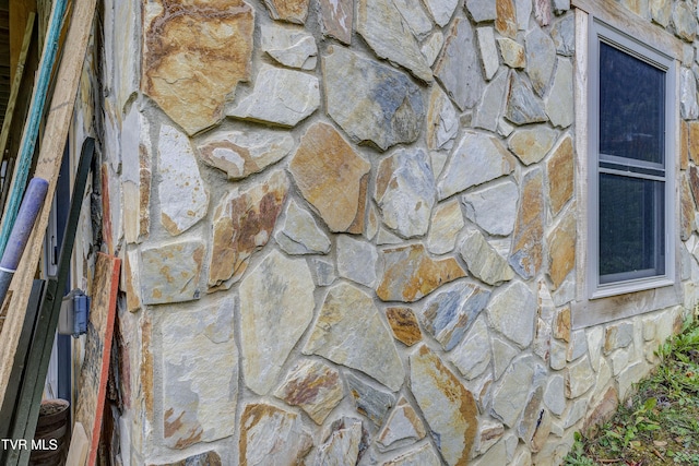 368 Ripshin Lake Rd, Roan Mountain, TN 37687 - exterior view of stone siding