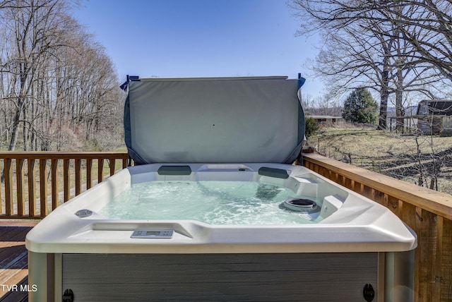137 Unaka View Rd, Johnson City, TN 37601 - deck with a hot tub