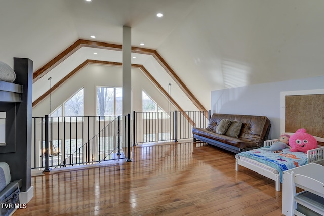 137 Unaka View Rd, Johnson City, TN 37601 - bonus room with vaulted ceiling, recessed lighting, and wood-type flooring