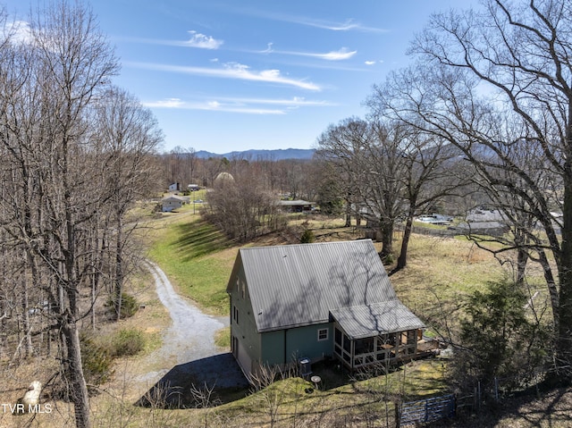 137 Unaka View Rd, Johnson City, TN 37601 - exterior space featuring an outbuilding and a mountain view