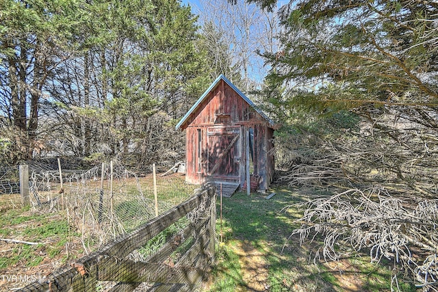 415 Fairgrounds Rd, Greeneville, TN 37745 - view of shed featuring fence