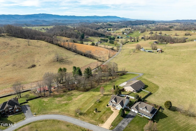 20324 Josh Allen Dr, Abingdon, VA 24211 - birds eye view of property with a rural view and a mountain view