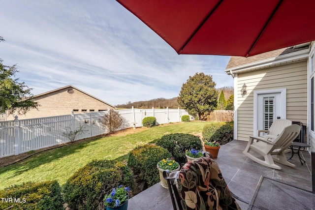 20324 Josh Allen Dr, Abingdon, VA 24211 - exterior space with a patio area and a fenced backyard