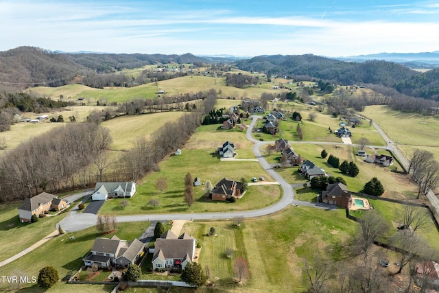 20324 Josh Allen Dr, Abingdon, VA 24211 - birds eye view of property with a rural view and a mountain view