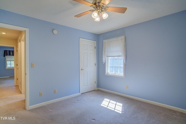 142 Laurel Acres Ct, Jonesborough, TN 37659 - unfurnished bedroom with carpet, a textured ceiling, and a ceiling fan