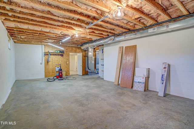 142 Laurel Acres Ct, Jonesborough, TN 37659 - unfinished below grade area featuring concrete block wall