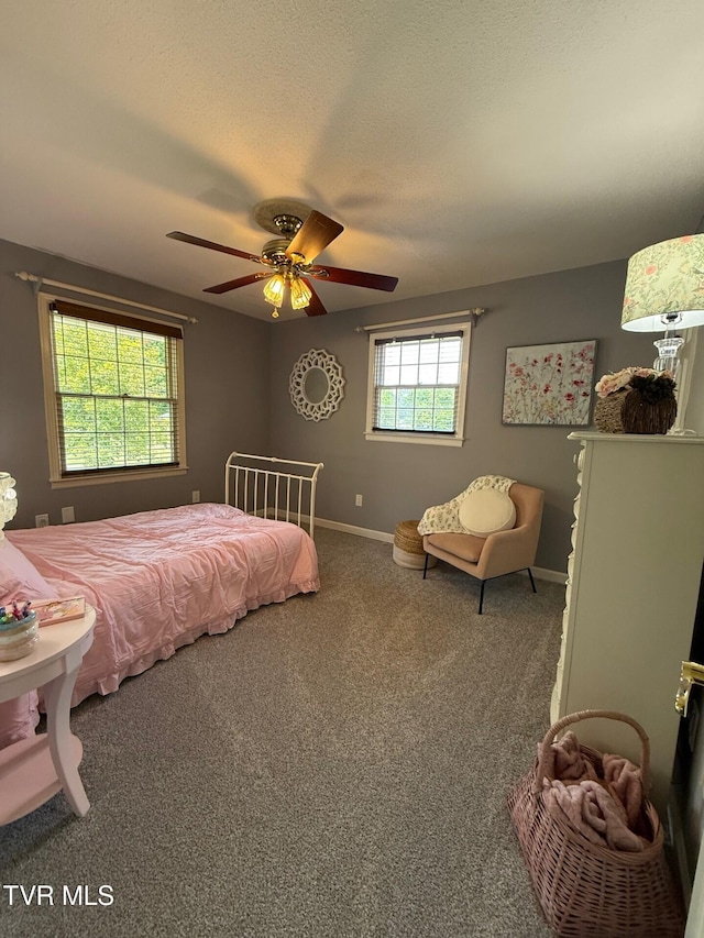 1209 Beechwood Dr, Johnson City, TN 37604 - carpeted bedroom with baseboards and a ceiling fan