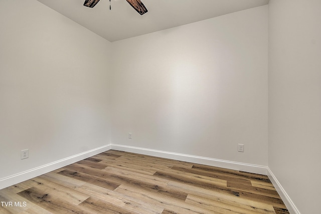 703 Swadley Rd, Johnson City, TN 37601 - spare room with ceiling fan, baseboards, and wood finished floors