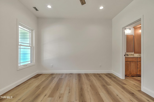 703 Swadley Rd, Johnson City, TN 37601 - unfurnished room with plenty of natural light, light wood-type flooring, baseboards, and recessed lighting