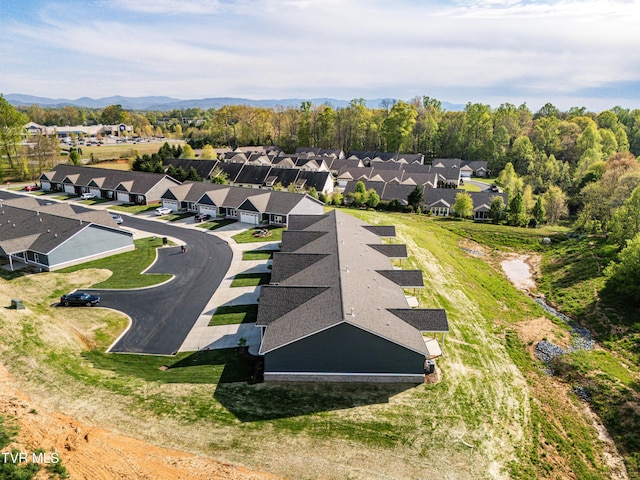 aerial perspective of suburban area