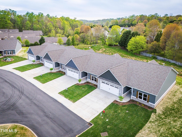view from above of property