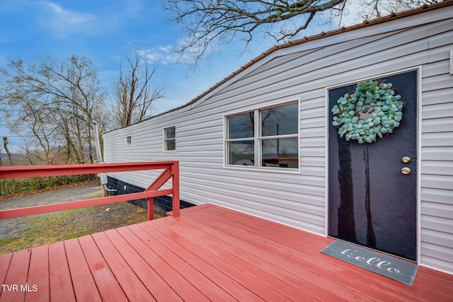 view of deck