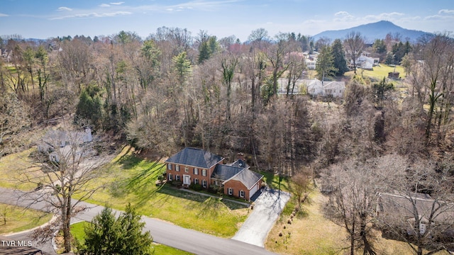 1221 Radcliffe Ave, Kingsport, TN 37664 - bird's eye view with a wooded view and a mountain view